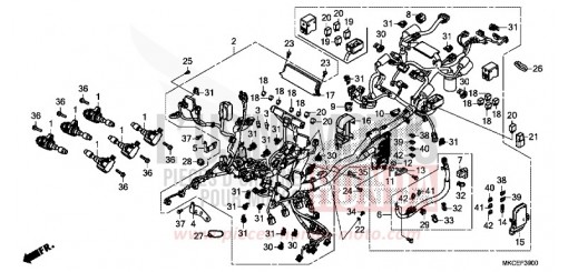 WIRE HARNESS GL1800BK de 2019